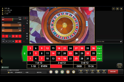 W Casino (Won Casino) roulette